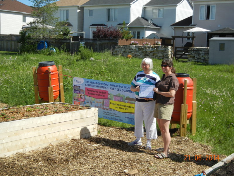 Councillior Marian Wilkinson present a certificate for the Chair of KNCG.JPG