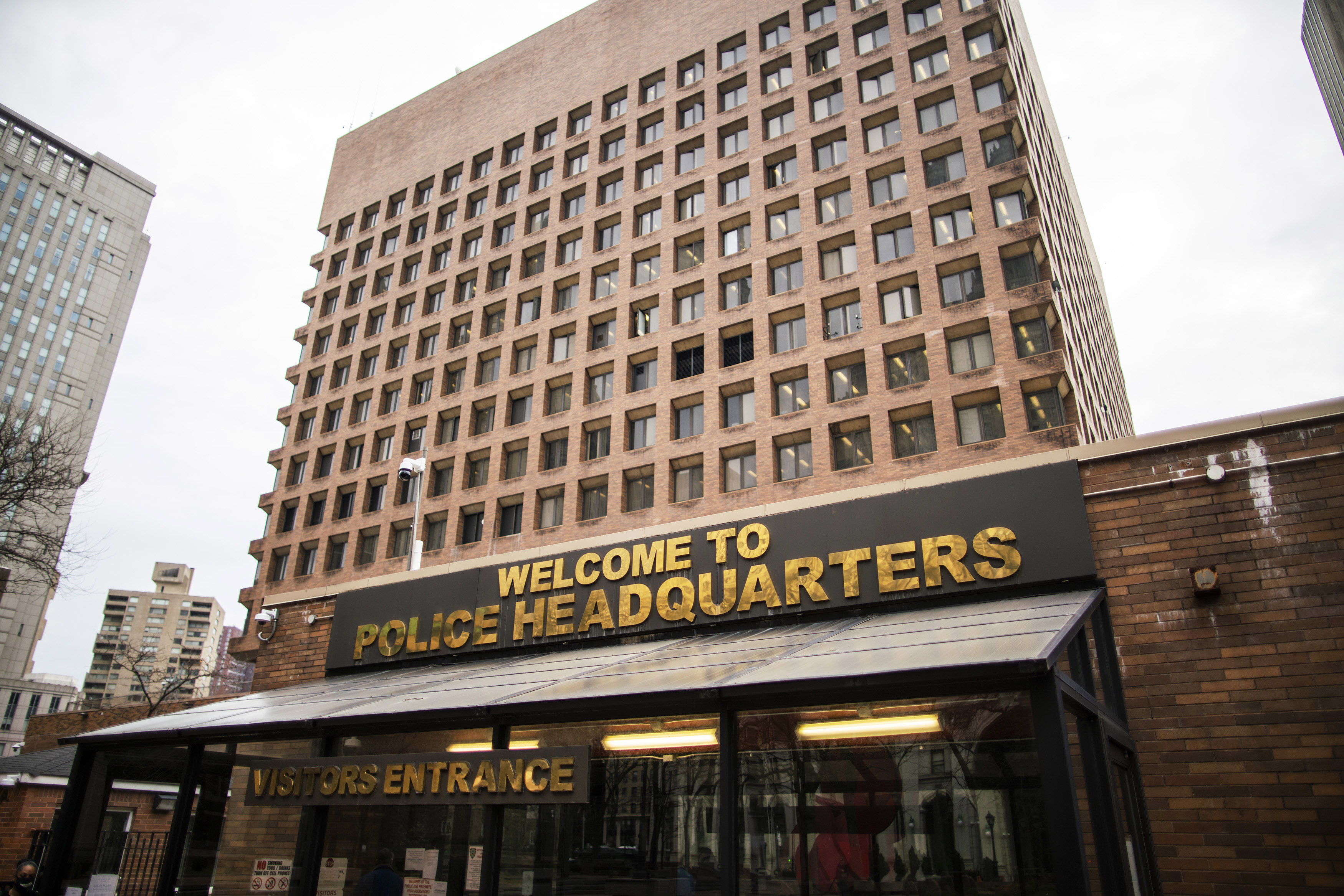 One Police Plaza, the headquarters of the New York City Police Department, is seen on March 27.