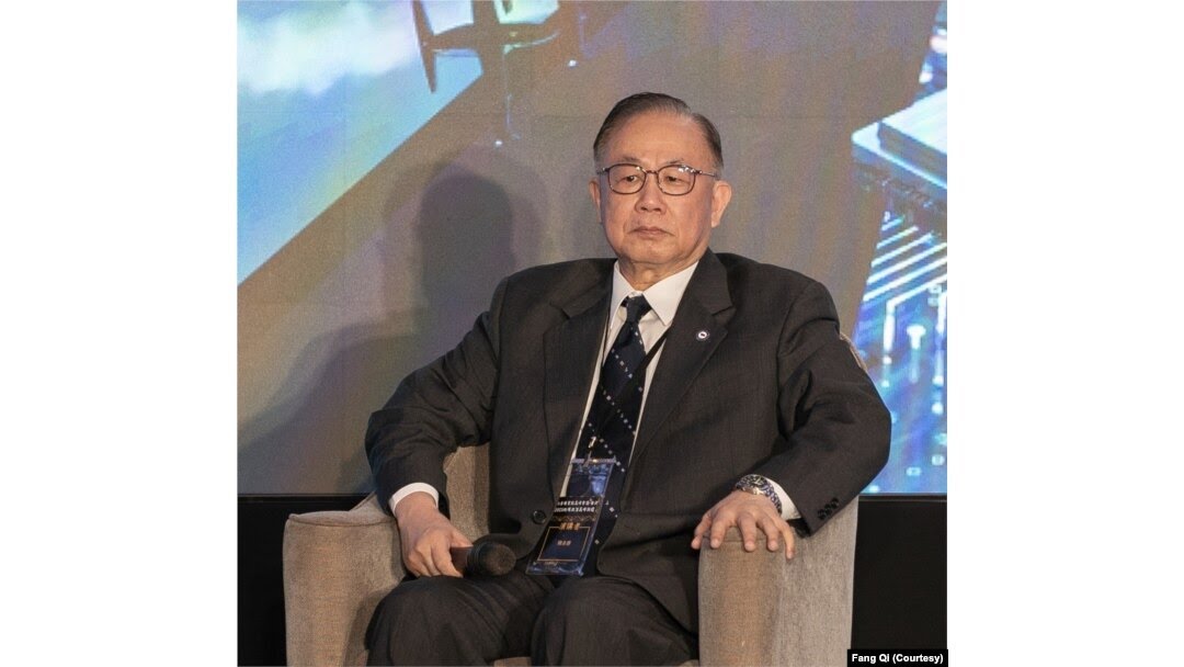 前台湾海军上校、现任台湾安全研究中心顾问陈永康(美国之音特约记者方琦摄)影)。 前台湾海军上校、现任台湾安全研究中心顾问陈永康(美国之音特约记者方琦摄)影)。