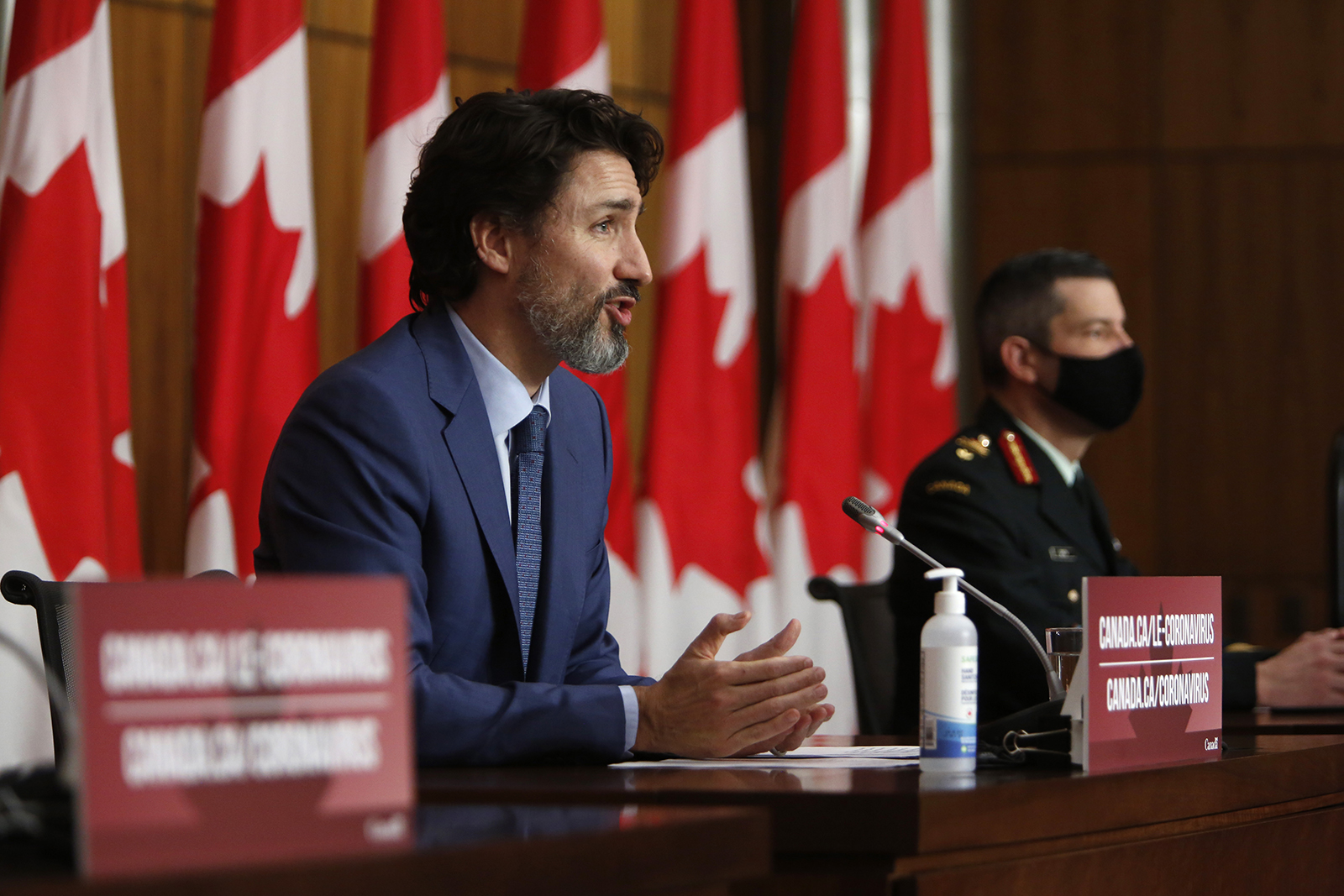 Justin Trudeau, Canada's Prime Minister, speaks during a news conference in Ottawa, Ontario, Canada, on December 10. 