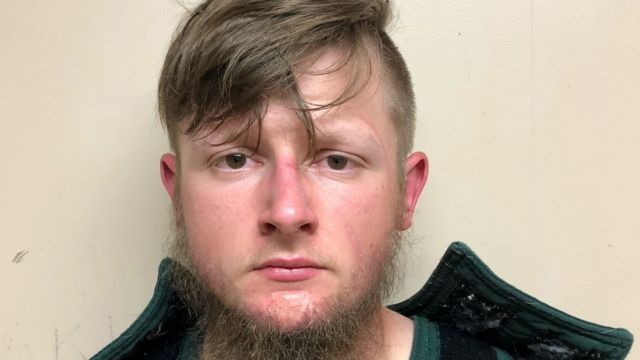 Robert Aaron Long, 21, of Woodstock in Cherokee County poses in a jail booking photograph after he was taken into custody by the Crisp County Sheriffs Office in Cordele, Georgia, U.S. March 16, 2021.
