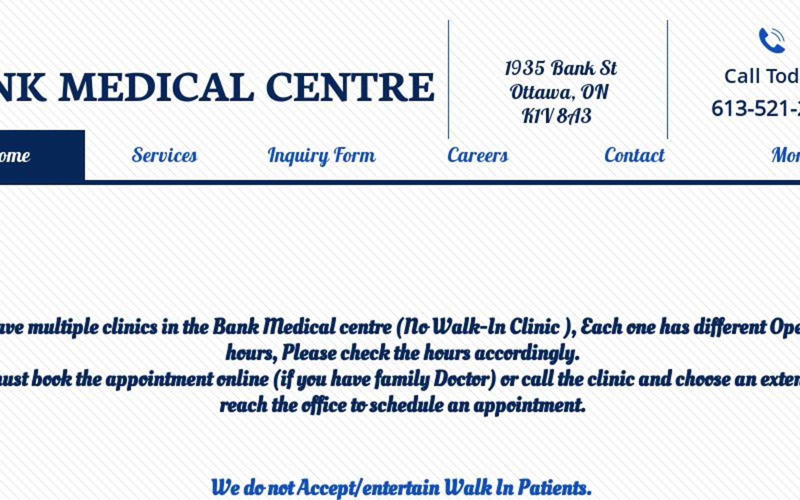 bankmedicalcentre.com