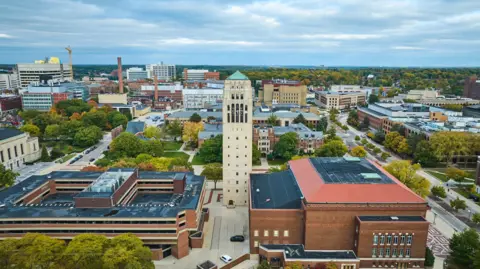 Getty Images An aerial view of the University of Michigan campus in Ann Arbor, Michigan