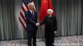 Schweiz Zürich | Treffen Liu He, Vize-Premierminister China & Janet Yellen, US-Finanzministerin