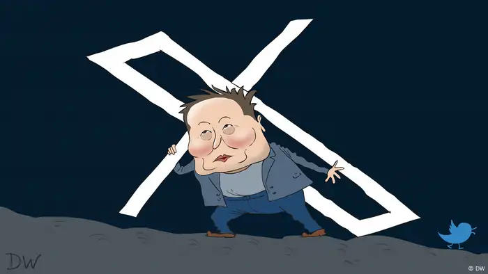 Karikatur | Elon Musk behauptet, kein Antisemit zu sein