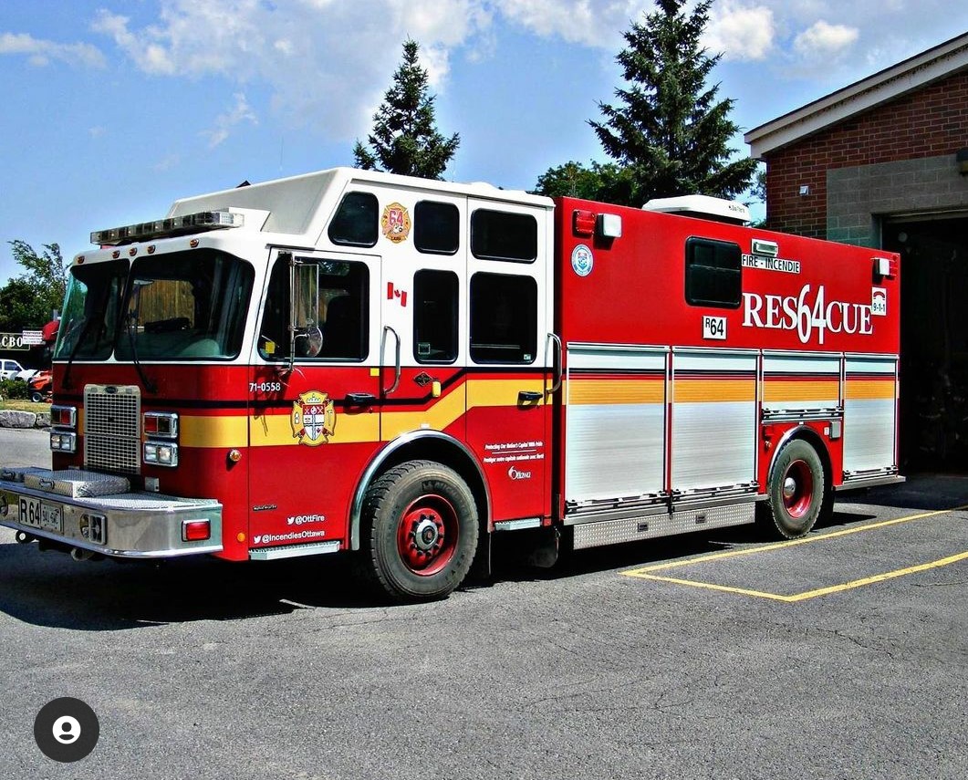 An Ottawa Fire Services pumper truck