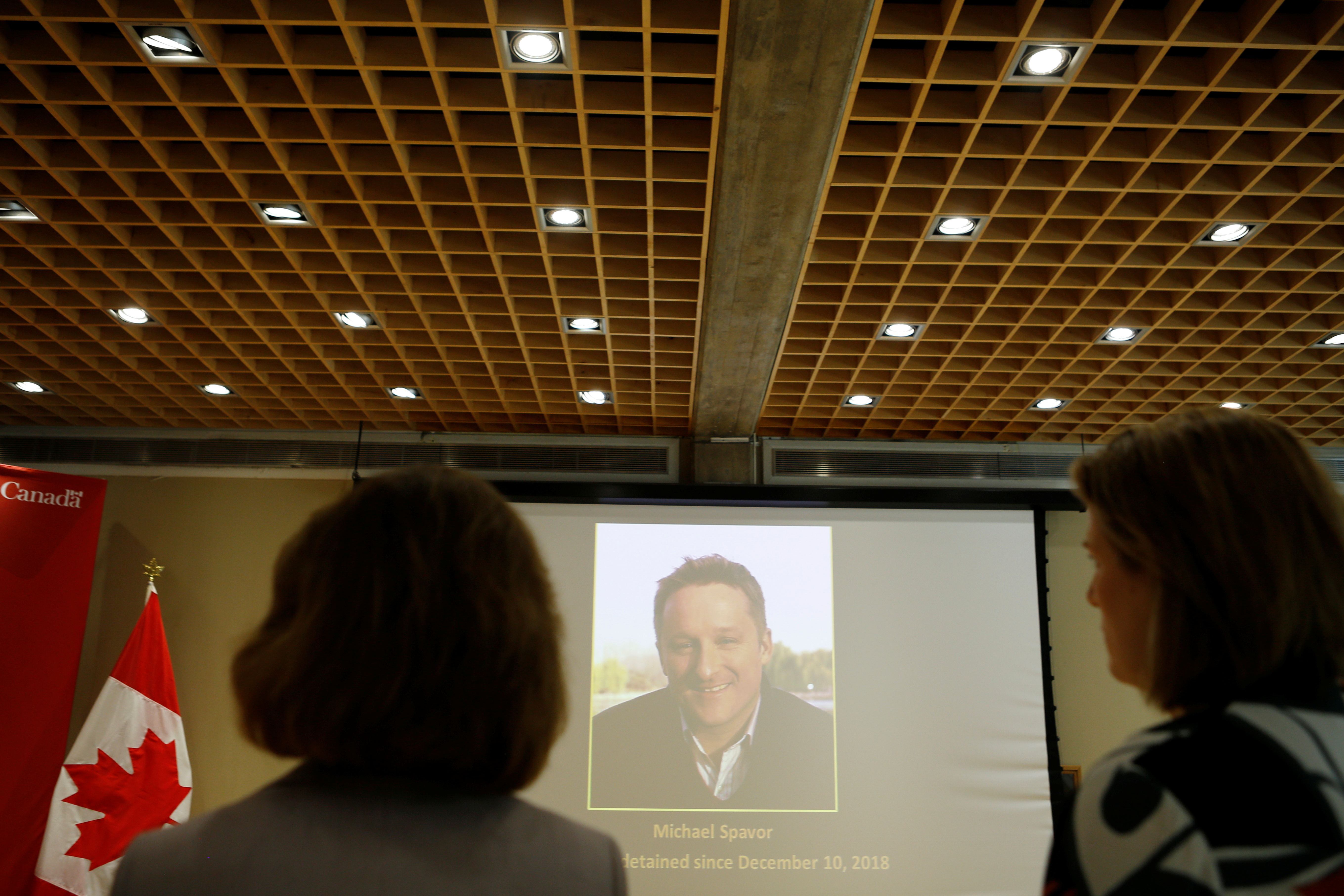 Image of Canadian Michael Spavor at the Canadian embassy in Beijing