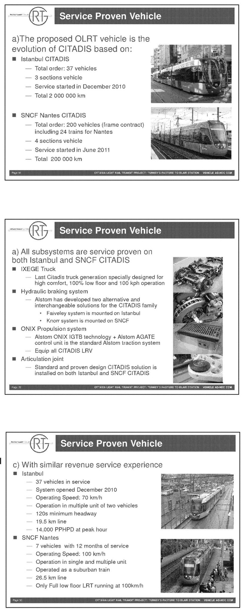 RTG Service Proven Vehicle