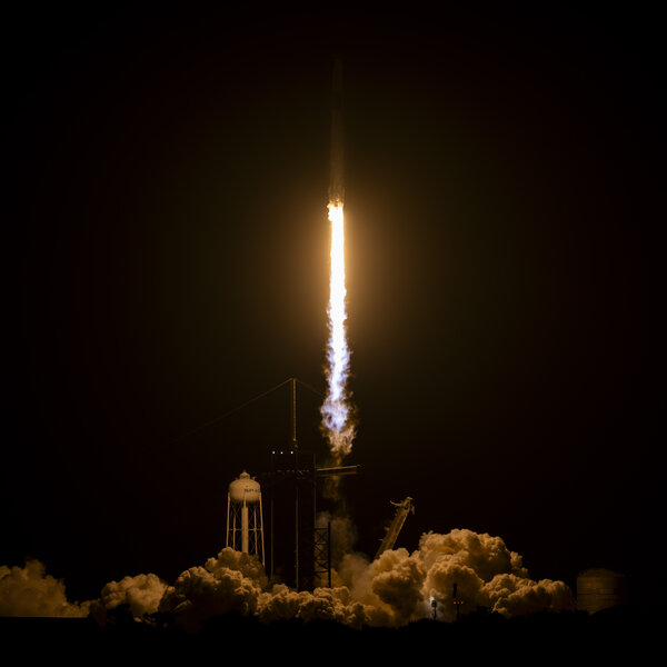 SpaceX launches 11th crewed mission as it heads to the International Space Station