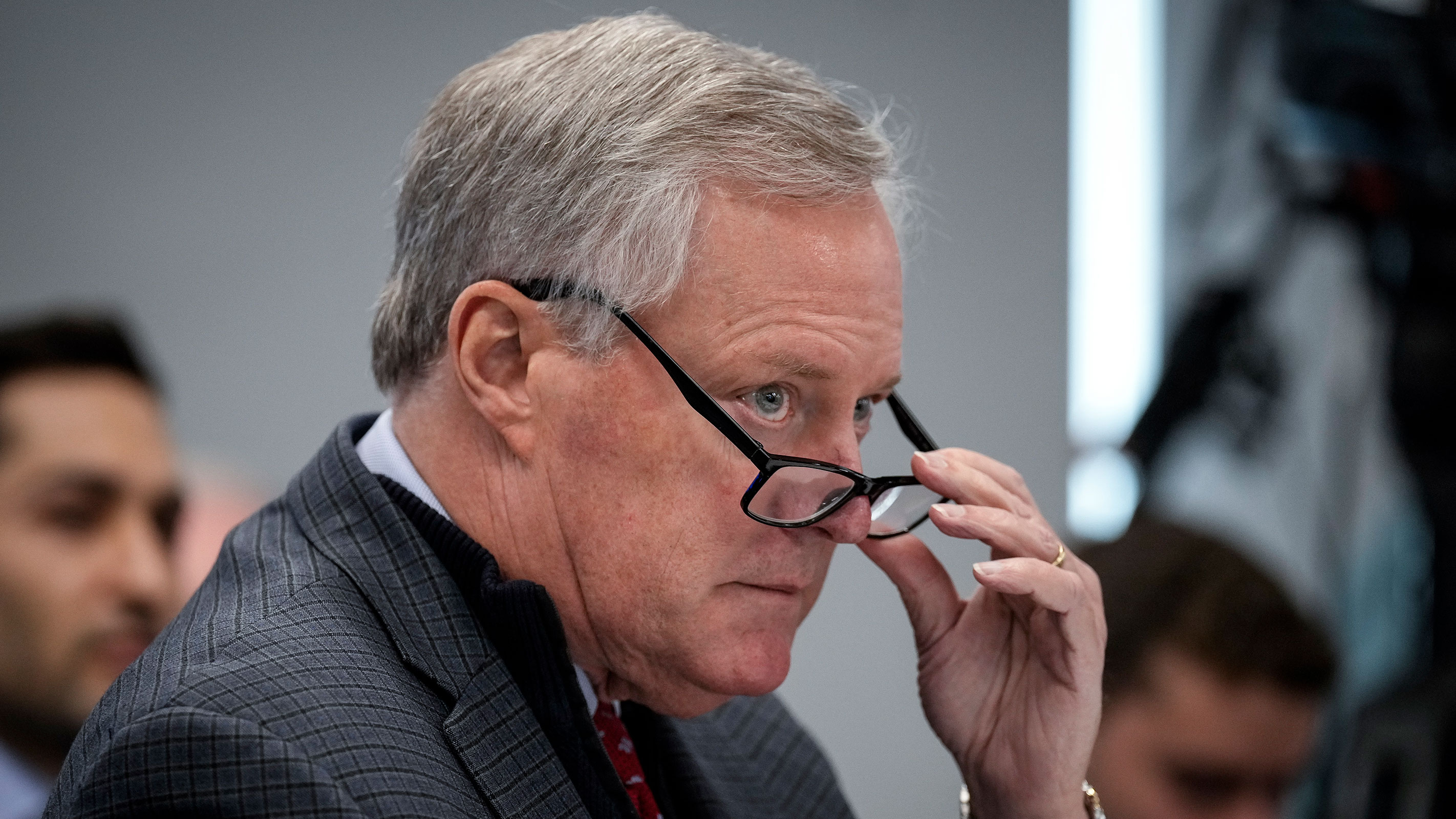 Former White House Chief of Staff during the Trump administration Mark Meadows speaks during a forum titled House Rules and Process Changes for the 118th Congress at FreedowmWorks headquarters on November 14, 2022 in Washington, DC. 