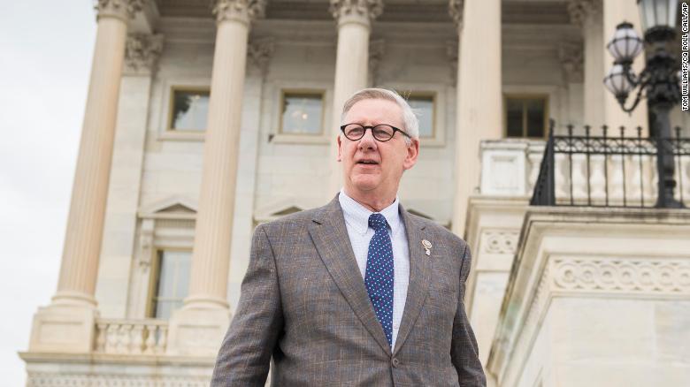 Rep. Paul Mitchell, R-Mich., leaves the Capitol after the House passed a fiscal 2018 budget resolution on October 26, 2017.