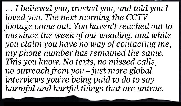 The Duchess refers to the MoS paparazzi photos story, right, but he insists he continued to reach out