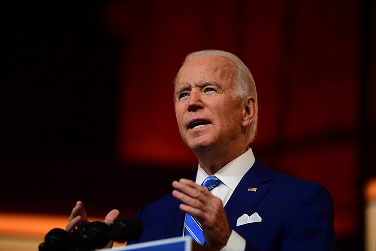 President-elect Joe Biden on November 25, 2020 in Wilmington, Delaware. 