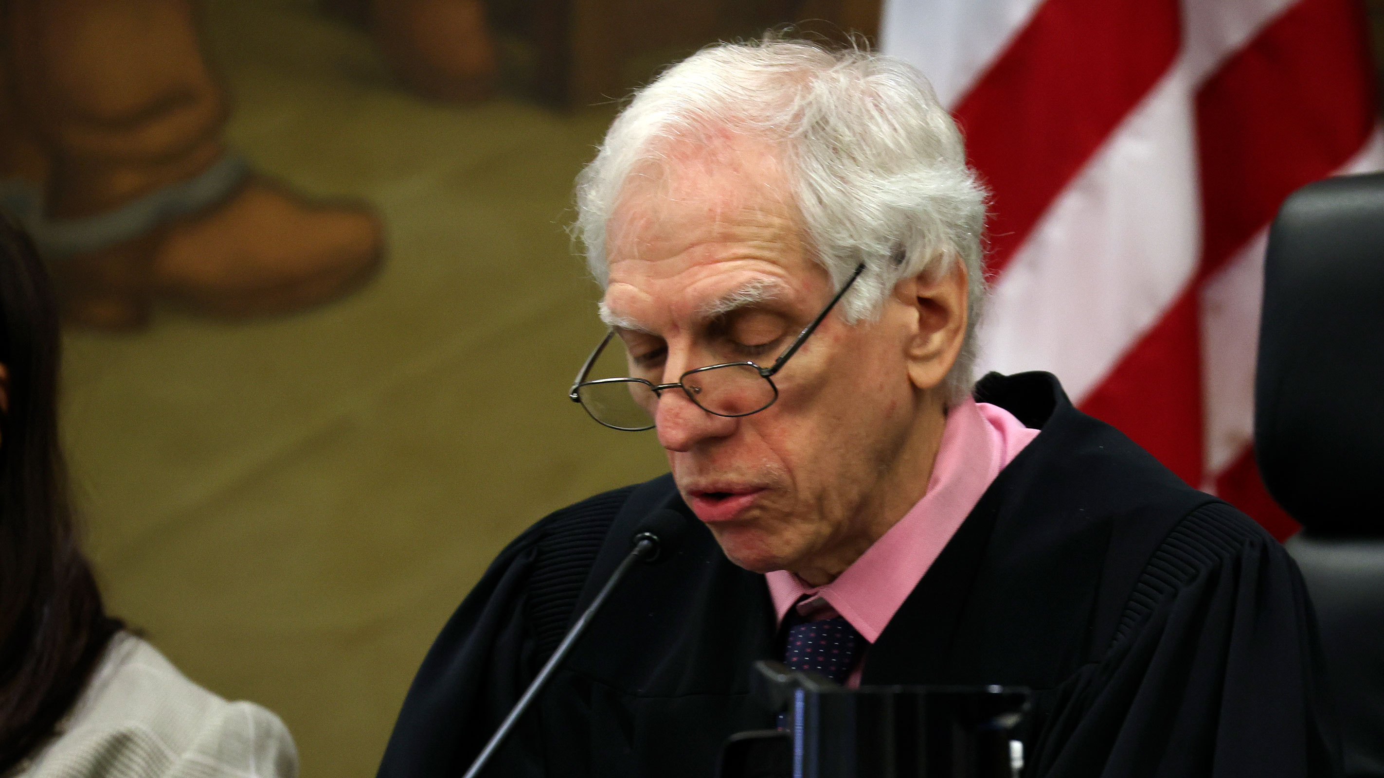 Justice Arthur Engoron speaks during the trial of former President Donald Trump for Trump's civil fraud trial at New York State Supreme Court on Tuesday.