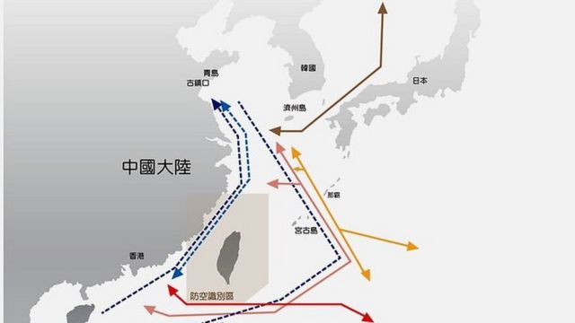 台湾处于“第一岛链”的核心前沿 台湾处于“第一岛链”的核心前沿