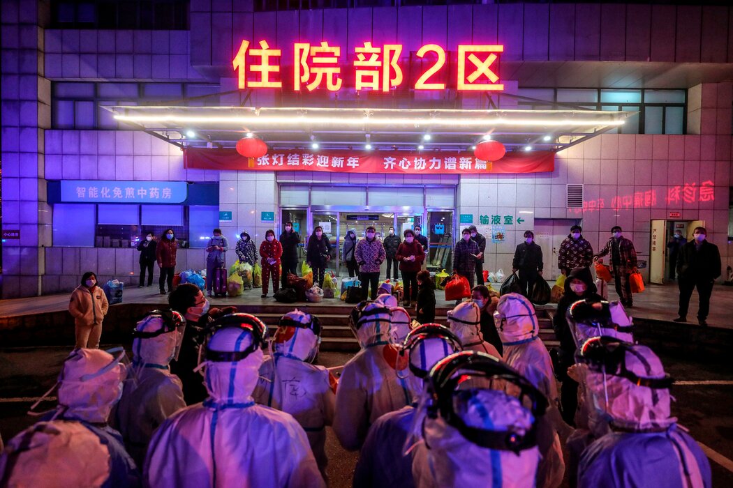 2020年3月,武汉一家只接收新冠病人的医院。 2020年3月,武汉一家只接收新冠病人的医院。