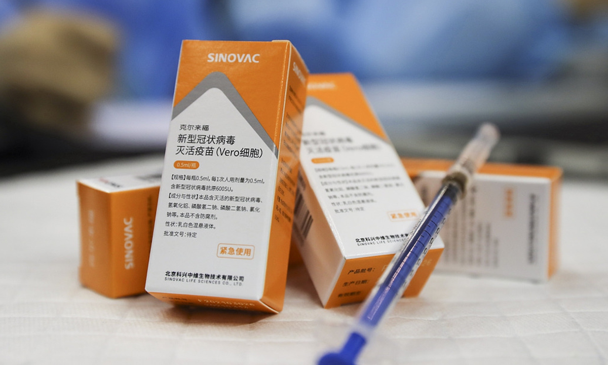 Sinovac COVID-19 vaccine. Photo: VCG Sinovac COVID-19 vaccine. Photo: VCG